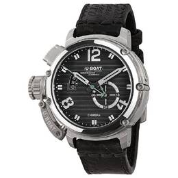 U-Boat Watch 9605, Automatic Movement Black Dial Mens Chronograph