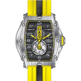 Invicta 47383 Mens Racing GMT Quartz Watch Black Dial