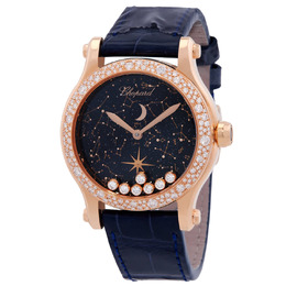 Chopard Happy Moon Automatic Diamond Blue Dial Watch 274894-5001