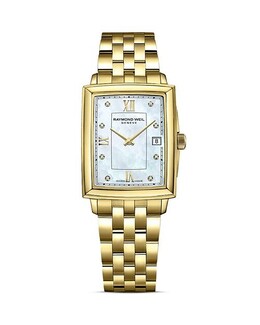 Часы Токката, 26x35 мм Raymond Weil, цвет Gold 3674428 | gold/white