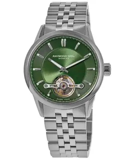 Raymond Weil Freelancer Automatic Green Dial Steel Men's Watch, Model 2781-ST-52051