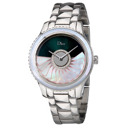 Dior VIII Grand Bal Green Translucent Diamond-set Watch - Pre-owned (cd153b11m002)