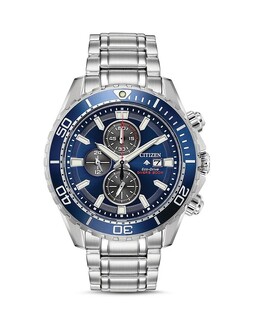 Часы Citizen Eco-Drive Promaster Diver, 46 мм, серебряный 3717355 | blue/silver