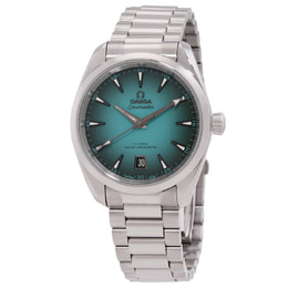 Omega Seamaster Chronometer Mens Green Dial Watch, Ref 220103820