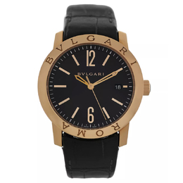 Bulgari Roma Black Dial Mens Watch bbp39g 96
