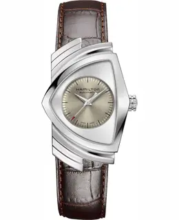 HAMILTON VENTURA H24515581, Grey Dial, Automatic Movement with Caliber H-10, Brown Calfskin Strap