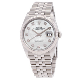 Rolex Datejust 126234WDJ - Elegant Automatic Diamond White Mother of Pearl Dial Watch