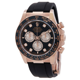 Rolex Daytona Chronograph Automatic Diamond Black Dial Mens Watch 126515ln-0084