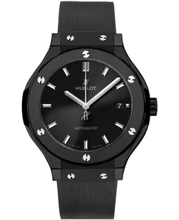 Hublot Classic Fusion Black Magic Automatic Black Dial Rubber Strap Men's Watch 565.cm.1470.rx