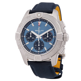 Breitling Avenger Chronograph Mens Watch 44mm - Blue Dial with Bi-Rotating Bezel, Automatic Movement AB0147101C1X1
