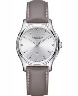 Hamilton Jazzmaster Lady Auto Silver Dial Leather Strap Women's Watch H32315891
