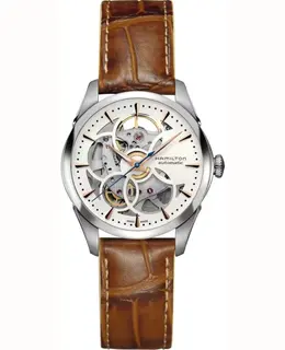 Jazzmaster Skeleton Auto White Dial Watch H32405551