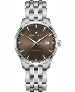 Hamilton Jazzmaster Gent Quartz Brown Dial Stainless Steel Men's Watch Model H32451101
