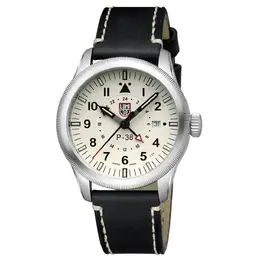 Luminox Black Leather Watch luxa9527ac