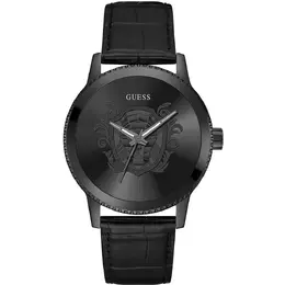 Guess Black Leather Watch - gugw0566g2ac