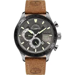 Timberland Brown Leather Watch titdwgf2100202ac