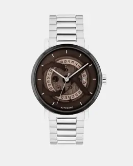 CK Iconic Auto 25300018 Автоматические стальные мужские часы Calvin Klein, серебряный 7613272608084 | plata