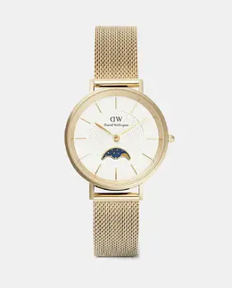 Женские золотые часы Petit Lune с фазами Луны Daniel Wellington, золото 7315030061369 | oro
