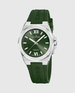 C4777/4 Женские повседневные зеленые резиновые часы Candino, зеленый 8430622833786 | verde