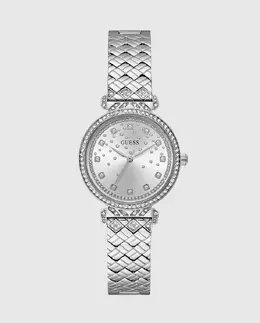 Женские часы Enchantment GW0763L1 из стали с серебряным ремешком Guess, серебряный 91661543838 | plata