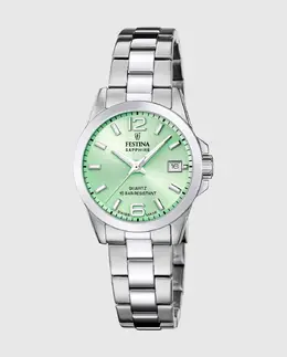 F20049/2 Швейцарские классические стальные серебристые женские часы Festina, серебряный 8430622828720 | plata