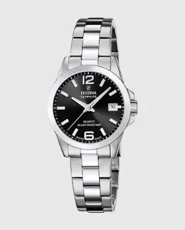 F20049/6 Швейцарские классические стальные серебристые женские часы Festina, серебряный 8430622828102 | plata