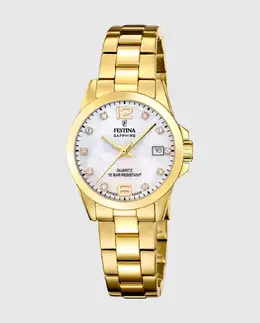 F20050/1 Женские часы Swiss Made Classics в корпусе из стали золотистого оттенка Festina, золото 8430622828744 | oro