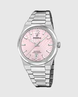 F20052/3 швейцарские женские часы Rivé Silver Steel Festina, серебряный 8430622825255 | plata