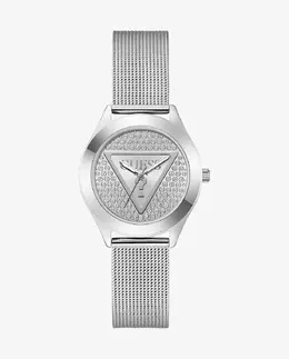 Женские часы Glitz plate GW0835L1 из стали с серебряным ремешком Guess, серебряный 91661547041 | plata