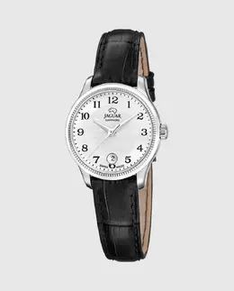 J1046/1 Женские часы Acamar из черной кожи Jaguar, черный 8430622839382 | negro
