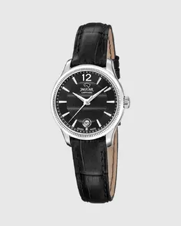 Женские часы Acamar J1046/4 из черной кожи Jaguar, черный 8430622839214 | negro