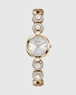 Женские часы Stardom GW0757L3 из стали и розового золота на ремешке Guess, золото 91661543883 | oro