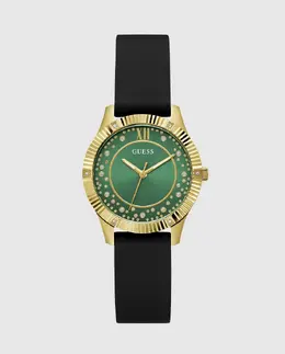 Женские часы Starstruck GW0766L3 с силиконовым и черным ремешком Guess, черный 91661545610 | negro