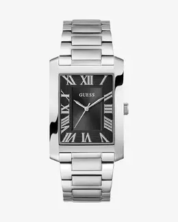 Мужские часы Clyde GW0896G1 из стали с серебряным ремешком Guess, серебряный 91661564383 | plata