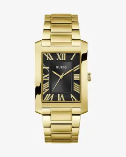 Мужские часы Clyde GW0896G2 из стали с золотым ремешком Guess, золото 916615645126 | oro