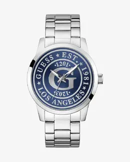 Мужские часы Collegiate g GW0888G1 из стали с серебряным ремешком Guess, серебряный 91661564536 | plata
