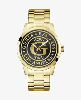Мужские часы Collegiate g GW0888G2 из стали и золотого ремешка Guess 91661564444 | oro