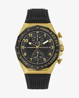 Мужские часы D1 GW0902G1 с силиконовым и черным ремешком Guess, черный 91661564192 | negro