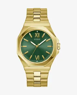 Мужские часы Emperor GW0849G2 из стали с золотым ремешком Guess, золото 91661547119 | oro