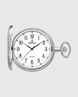 F2021/1 Мужские карманные часы Festina, серебряный 8430622705175 | plata