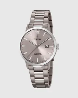 F20435/2 Мужские часы из титаново-серой стали Festina, серый 8430622738838 | gris