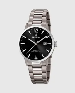 F20435/3 Мужские часы из титаново-серой стали Festina, серый 8430622738845 | gris