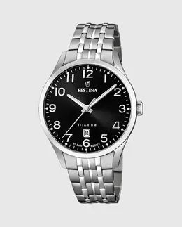 F20466/3 Мужские часы из титана в серой стали Festina, серый 8430622742866 | gris