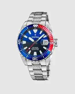 F20669/4 Мужские часы Originals в серебристо-стальном корпусе Festina, серебряный 8430622817021 | plata