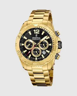 F20684/4 Мужские часы Timeless Chronograph из стали золотистого оттенка Festina, золото 8430622825538 | oro