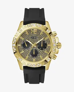 Мужские часы Majestic GW0909G2 с силиконовым и черным ремешком Guess, черный 91661563720 | negro