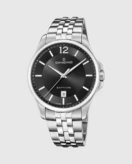 C4762/4 Gents Classic Timeless Мужские часы из серебристой стали Candino, серебряный 8430622813078 | plata