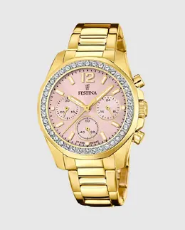 F20609/4 Женские часы Boyfriend Rainbow в корпусе из золотистой стали Festina, золото 8430622836053 | oro