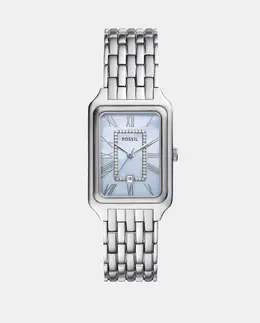 Женские стальные часы Raquel ES5402 Fossil, серебряный 4064092327632 | plata
