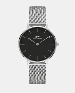 Женские часы Petite Mesh DW00100162 в стальной сетке Daniel Wellington, серебряный 7350068245213 | plata